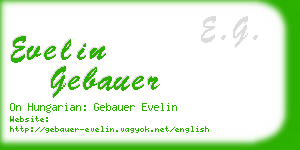 evelin gebauer business card